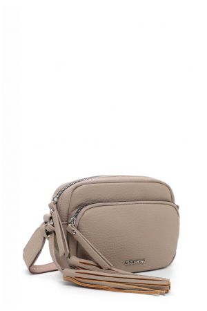 sac trotteur Emily & Noah Nadine en similicuir grainé taupe