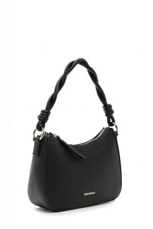 sac baguette Emily & Noah Nikki en similicuir grainé noir