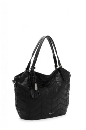 sac cabas Emily & Noah Nikolina en similicuir noir