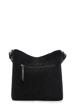 Sac bandoulière noir emily et noah, pompon