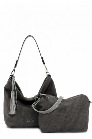 Sac cabas souple Elke gris - Emily& Noah