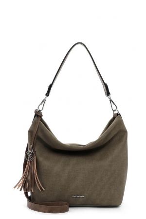 Sac souple shopping vert olive emily & noah