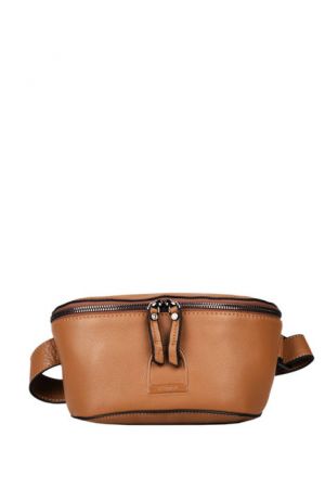 Sac banane en cuir grainé"pour femme 