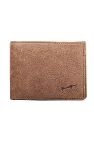 Portefeuille cuir VINTAGE italien camel