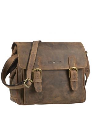 Malette Bandoulière cuir vintage - Green Burry