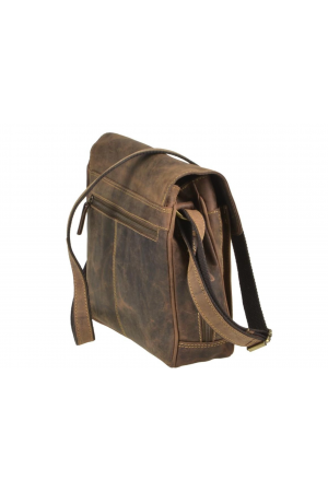Malette Bandoulière cuir vintage - Green Burry