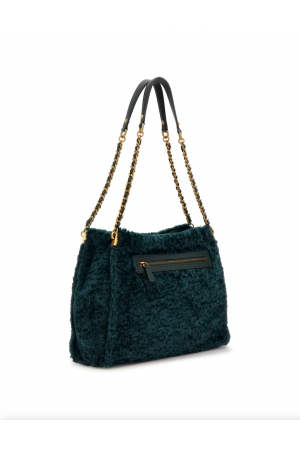 sac cabas Guess Maranta en fourrure synthétique vert foncé