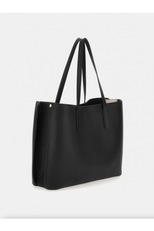 sac cabas Guess Meridian en similicuir noir