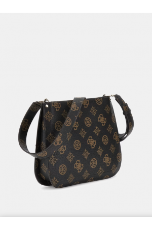 sac trotteur Guess Meridian en similicuir imprimé logo