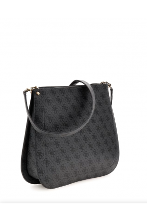 sac trotteur Guess Meridian en similicuir imprimé logo