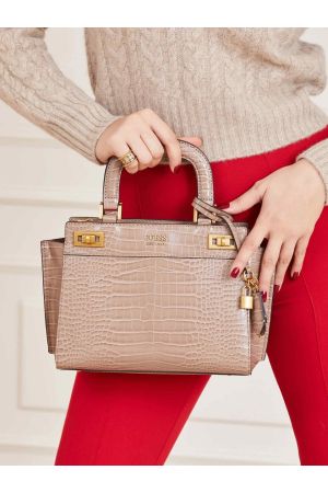 sac porté main croco katey guess