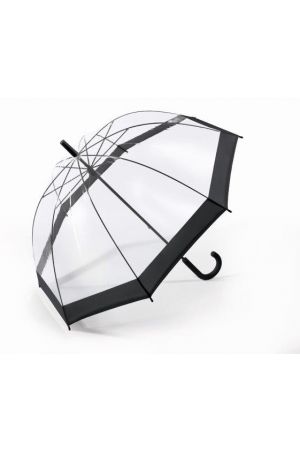 parapluie Happy Rain Essential Long Domeshape transparent et noir