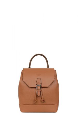 Sac à dos CONFORT cuir camel - HEXAGONA