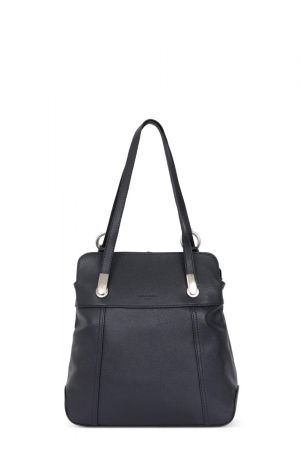 sac transformable Hexagona Confort en cuir navy