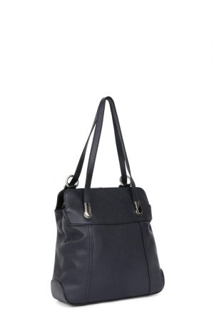 sac transformable Hexagona Confort en cuir navy