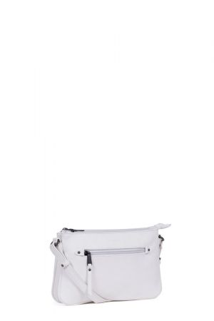 sac trotteur Hexagona Gracieuse en similicuir blanc