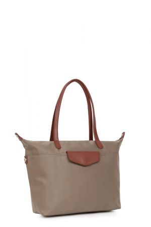 hexagona sac cabas pop taupe