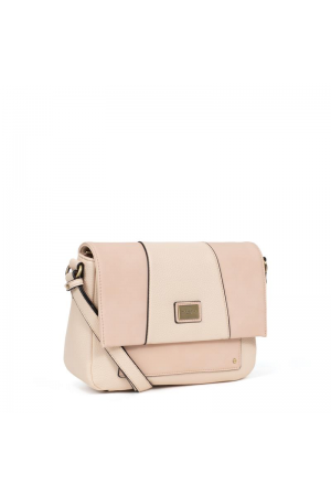 Sac porté travers beige prisma 