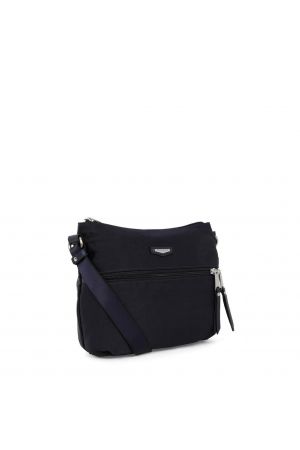 Sac trotteur nylon navy JOY HEXAGONA avec poche zippée avant 