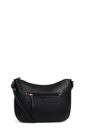 sac besace Hexagona Toscane en similicuir noir