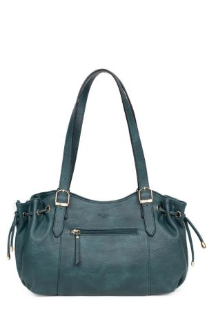 Sac porté épaule TOSCANE bleu pétrole - HEXAGONA