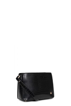 sac trotteur Victoire synthétique effet croco avec bandoulière Hexagona