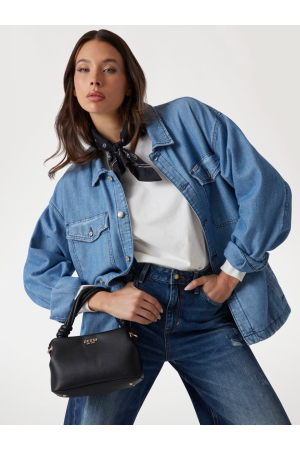 Mini sac à main Sansa par Guess en noir