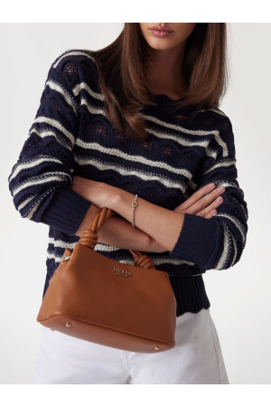 Mini sac à main Sansa par Guess en camel