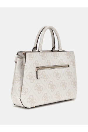 Sac à main Lorelei logo par Guess en blanc cassé