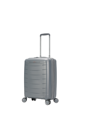 valise cabine 55cm extensible Jump Furano 2 rigide gris argent