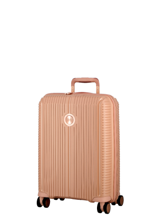 Valise cabine extensible 55cm Sondo rose - JUMP