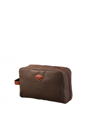 Trousse de toilette UPPSALA toile enduite chocolat - JUMP