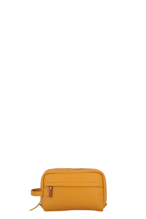 Trousse de toilette cuir UPPSALA curry - JUMP