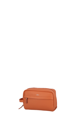 trousse de toilette en cuir terracotta gamme Uppsala par Jump