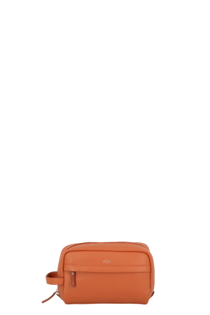 Trousse de toilette cuir UPPSALA terracotta - JUMP