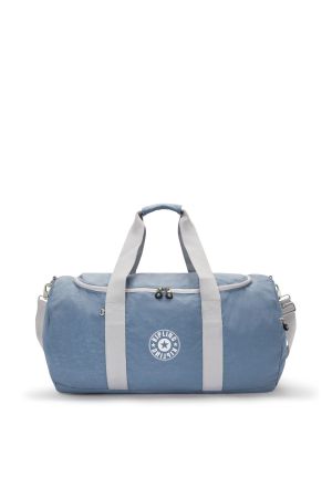 grand sac week-end Kipling Argus en toile bleu ciel