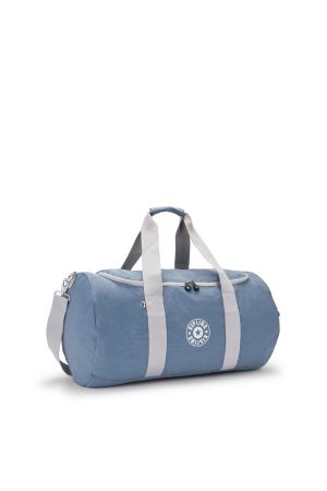 grand sac week-end Kipling Argus en toile bleu ciel