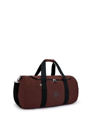 grand sac de sport et week-end Kipling Argus M rouge bordeaux en polyamide imperméable