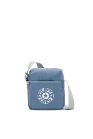 mini sac bandoulière Kipling Chaz en toile bleu ciel