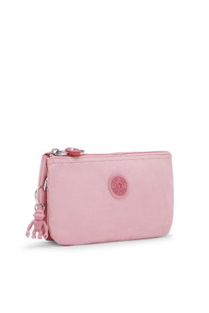 grande pochette Kipling Creativity L en nylon rose