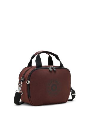 trousse de toilette à bandoulière Kipling Palmbeach rouge bordeaux adaptable valise