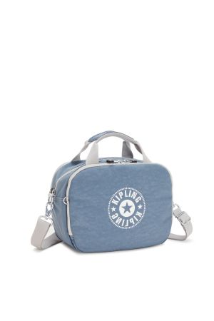 trousse de toilette Kipling Palmbeach en toile bleu ciel