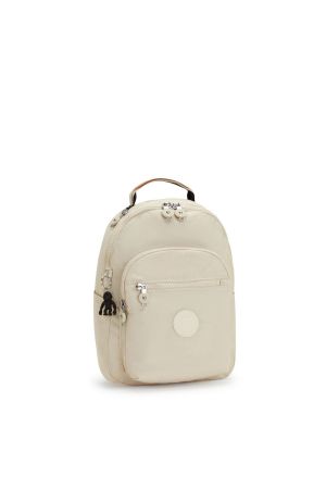 sac à dos Kipling Seoul S en toile beige