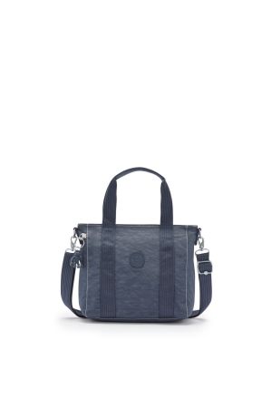 Petit sac cabas carré ASSENI MINI de KIPLING avec logo avant 