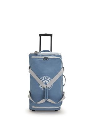 sac de voyage à roulettes Kipling Teagan M en toile bleu ciel