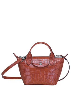 Sac porté main XS - Pliage cuir Croco | LONGCHAMP