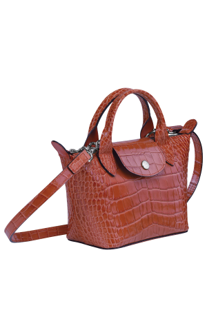 Sac porté main XS - Pliage cuir Croco | LONGCHAMP