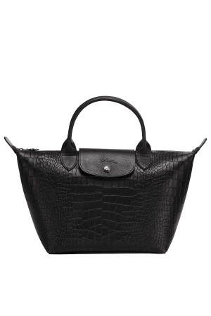 Sac porté main S - Le pliage cuir croco | LONGCHAMP
