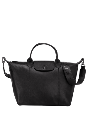 Sac porté main M Le Pliage Cuir | LONGCHAMP