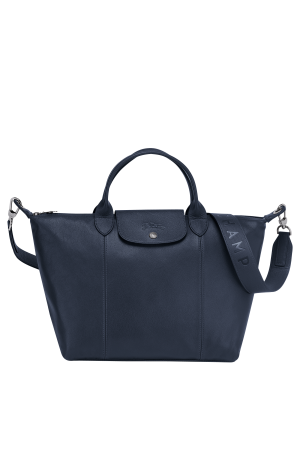 Sac porté main M Le Pliage Cuir | LONGCHAMP